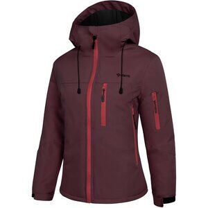 Women's Royale Red Snowboarding Mountain Ski Snow Jacket Coat Winter Warm